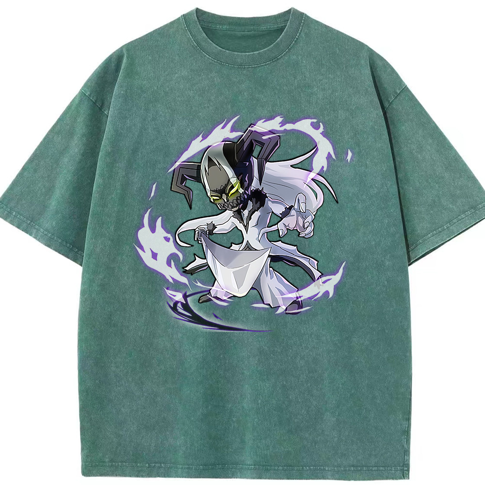 （画像用） ブリーチ 黒崎一護（くろさき いちご）BLEACH Kurosaki Ichigo 綿100% ヴィンテージ風 半袖Tシャツ（フロントプリント）